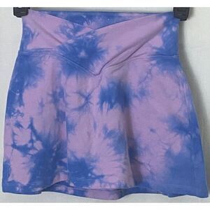 Pink Victoria Secrets Skort Women's XS Blue Pink Tie Dye Pockets Tennis Athletic